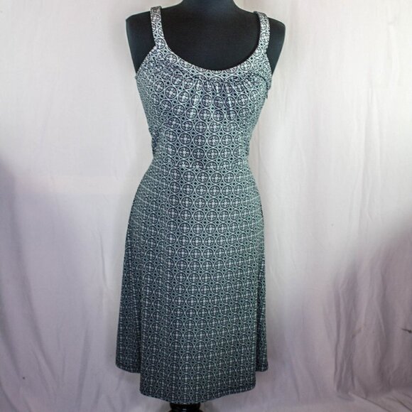 Ann Taylor LOFT Sleeveless Dress Midi Geometric Print Size 6 - Picture 1 of 4